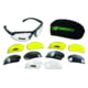 SSP Eyewear Top Focal Shooting Glasses Premier Kit, 1.25, Matte Black Frame, Amber, Clear, and Smoked Lenses, TF125 PREMIER KIT