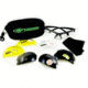 SSP Eyewear Top Focal Shooting Glasses Ultra Kit w/ 1.25 Magnification, Black Frame, 12 Amber, Clear And Smoked Lenses 011711956302