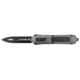 Steel River Knives Spartan OTF Automatic Folding Knife, 3.50, 440C SS, Dagger Plain Blade, Black/Silver, Gray w/ Carbon Fiber Inlay Handle, A163GD