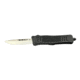 Steel River Knives MT620 Lightweight Automatic Folding Knife, 3.75in, D2 Steel, Drop Point Blade, Aluminum Black Handle, MT620BULDP