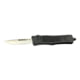Steel River Knives MT620 Lightweight Automatic Folding Knife, 3.75in, D2 Steel, Drop Point Blade, Aluminum Black Handle, MT620BULDP