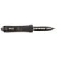 Steel River Knives Knives MA163BD Spartan Mini 2.70in OTF Dagger Plain Black/Silver 440C SS Blade/ Black w/Carbon Fiber Inlay Aluminum Zinc Alloy Handle, MA163BD