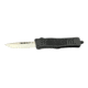 Steel River Knives MT618 Ultralight Automatic Folding Knife, 3.25in, D2 Steel, Drop Point Blade, Aluminum Black Handle, MT618BULDP