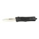 Steel River Knives MT618 Ultralight Automatic Folding Knife, 3.25in, D2 Steel, Drop Point Blade, Aluminum Black Handle, MT618BULDP
