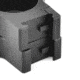 Steiner H-Series Lightweight Rifle Scope Ring, 30mm, Med 1 in, Black, 5958