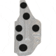 Sticky Holsters Comfort Pad Adhesive Loop Dots, Black, Comf Pad Adh Loop Dots