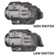 Streamlight TLR-8A A Weapon Light and Laser, Both High and Low Switch Mounted on TLR-8A, CR123A, Red Beam, 500 Lumens, Black, 69414