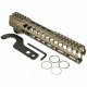 Strike Industries Strike Rail 10in Mlok Handguard Rail, FDE, SI-STRIKERAIL-10-FDE