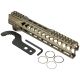 Strike Industries AR-15 M-Lok Handguard Rail, 10in, FDE, One Size, SI-STRIKERAIL-10-FDE