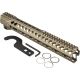 Strike Industries AR-15 M-Lok Handguard Rail, 13.5in, FDE, One Size, SI-STRIKERAIL-135-FDE