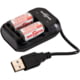 SureFire 123A Lithium Iron Phosphate Rechargeable 2 Batteries w/Charger, SFLFP123-KIT