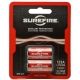 SureFire 123A 3 Volt Lithium Battery Box, 2 Batteries, SF2-CB