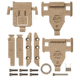SureFire X300U-A/ X300V Light Mount Parts Kit, Tan, Z89-TN