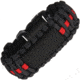 Survco Tactical Para Cord Watch Band Red Line, Construction, 550 Paracord, WATCH BAND RED LINE