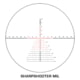 Swampfox Warhawk Tactical 2-10x44mm Rifle Scope, 34mm Tube, First Focal Plane, Sharpshooter MIL, MOA, Black, TWK21044-3L