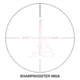 Swampfox Warhawk Tactical 3-15x50mm Rifle Scope, 34mm Tube, First Focal Plane, Sharpshooter MOA, MOA, Black, TWK31550-3M