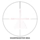 Swampfox Warhawk Tactical 3-15x50mm Rifle Scope, 34mm Tube, First Focal Plane, Sharpshooter MOA, MOA, Black, TWK31550-3M