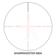 Swampfox Warhawk Tactical 5-25x56mm Rifle Scope, 34mm Tube, First Focal Plane, Sharpshooter MOA, Black, TWK52556-3M