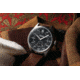 Szanto Heritage Aviator Watches, Black Dial, Brown Strap, Steel, One Size, SZ 2754