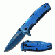 TAC Force Folding Blade, 2.75in, Stainless Steel Blade, Blue Finished Ti-Coated Stainless Steel Handle TF-848BL