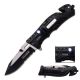 TAC Force Folding Blade, 3.25in, Stainless Steel Blade, Black Aluminum Handle, TF-835SH