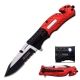 TAC Force Folding Blade, 3.25in, Stainless Steel Blade, Red Black Aluminum Handle, TF-835FD