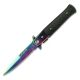 TAC Force Folding Blade, 3.5in, Stainless Steel Blade, Black Diamond Cut Aluminum Handle, TF-428RB