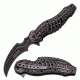 TAC Force Folding Blade, 3.5in, Stainless Steel Blade, Stonewashed Stainless Steel Handle TF-857