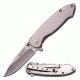 TAC Force Folding Blade, 3in, Stainless Steel Blade, Mirror Stainless Steel Handle TF-862C