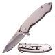 TAC Force Folding Blade, 3in, Stainless Steel Blade, Mirror Stainless Steel Handle, TF-862C