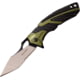TAC Force Linerlock A/O Green Folding Knife, 3.5" two-tone finish partially serrated 3Cr13 stai, Black and green aluminum handle, TF-1029BGN