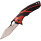 TAC Force Linerlock A/O Red Folding Knife, 3.5 two-tone finish partially serrated 3Cr13 stai, Black and red aluminum handle, TF-1029BRD
