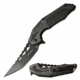 TAC Force TF-1003GY Spring Assisted Knife, 3.6in, 3CR13 Stainless Steel, Tanto, Black Blade, Aluminum Handle, Gray/Black, TF-1003GY