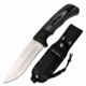 TAC Force TF-FIX006BK Fixed Blade Knife, 4.9in, 3CR13 Stainless Steel, Drop Point, Steel Blade, G10/Micarta Handle, Black, TF-FIX006BK