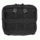 Tac Shield Compact Zippered Utility , Molle Pouch -Black T4101BK