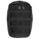 Tac Shield Vertical GP Utility Belt Pouch, Black, T4153BK