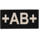 Tactical Assault Gear IR Blood Type Patch AB Positive Black 956168