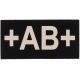 Tactical Assault Gear IR Blood Type Patch AB Positive Black 956168
