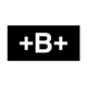 Tactical Assault Gear IR Blood Type Patch B Positive Black 956164