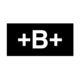 Tactical Assault Gear IR Blood Type Patch B Positive Black 956164