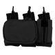 Tactical Assault Gear MOLLE Triple Mag/Pistol/Utility Pouch, Black 832605
