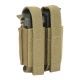 Tactical Assault Gear TAG Double Multi-Caliber Pistol Pouch, Coyote Tan 830843
