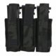 Tactical Assault Gear Triple Multi-Caliber Pistol Pouch, Mc Black, 835918