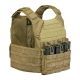 Tactical Assault Gear Vanguard Plate Carrier Set w/ Standard Cummerbund, Coyote Tan, Large 831320