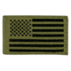 Tactical Assault Gear Velcro US Nylon/IR Flag US Flag Patches Left, Ranger Green 831235