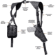 Tacticon Armament Universal Shoulder Holster, Black, UVSHBK