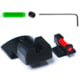 Tag Precision Novak TSH TAC GOVT 9MM/.40 S&amp;W Pistol Sights Fiber Optic, 1911 Models .270 in Front .450 in Rear, Black, 063BE061PN