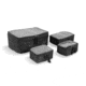 Tasmanian Tiger Modular Pouch Set, 4 Pouches, 200D Polyester PU/ 150D Polyester Mesh, Black, TT-7571-040