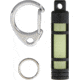 TEC Accessories Embrite Glow Fob, Anodized Aircraft Grade Aluminum, Keyring, Black, Black, A3-SB-BLK-EG