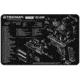 TekMat 17in Printed Gun Cleaning Mat 17in Ruger LC9s, Black, TEK-17-RUGERLC9S
